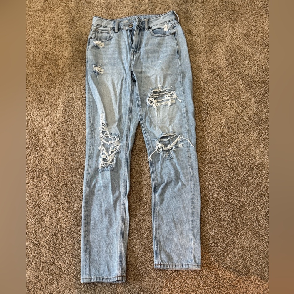 American Eagle Outfitters Blue Straight Leg Jeans